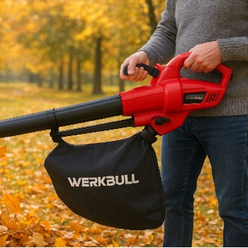 Листосъбирач WERKBULL 3 в 1, 3300W с три режима на работа