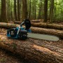 Немска акумулаторна резачка 50см шина 2х 36V 6Ah + 2 шини + 2 вериги